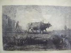 Lavoro Nei Campi by Antonio Fontanesi