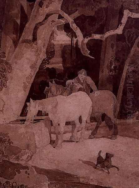 Horses Drinking 1806 - view 1