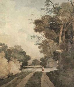 Landscape with Cottages by John Sell Cotman