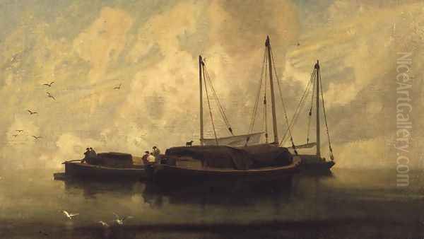 Boats at Anchor on Breydon Water, c.1810 - view 1