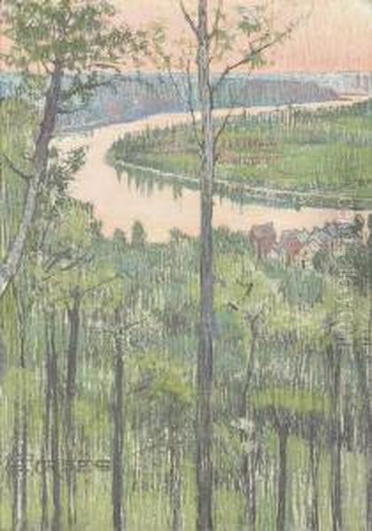 La Seine Pres De Caumont - view 1