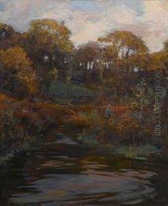 The Autumn Gardener by Elizabeth A.Stanhope Forbes
