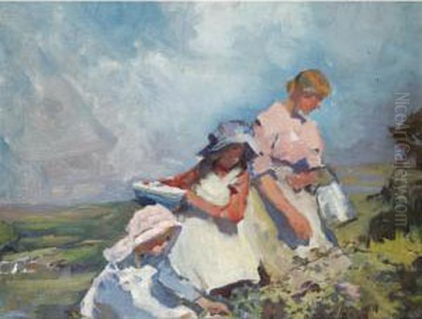 Study For 'blackberry Gatherers' - view 1