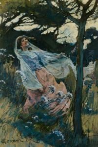 "a Sweet Disorder In The 
Dress/kindles In Clothes A Wantonness;/alawn About The Shoulders 
Thrown/into A Fine Distraction" (robertherrick) by Elizabeth A.Stanhope Forbes