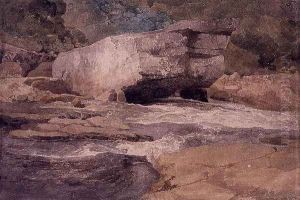 The Scotchman's Stone on the Greta, 1808 by John Sell Cotman