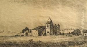 View Of San Carlos Borromeo Of Monterey by Henry Chapman Ford