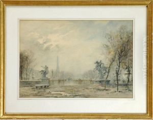 Parisian Scene by Henri Foreau