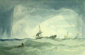 Dismasted Brig, 1808 by John Sell Cotman