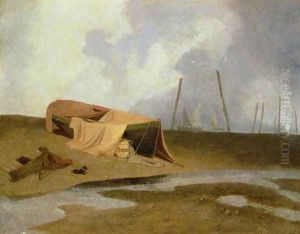 Boats on Greater Yarmouth Beach by John Sell Cotman