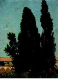 Paesaggio Con Alberi by Achille Formis Befani