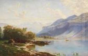Scorcio Del Lago by Achille Formis Befani