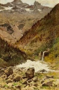 Ruscelletto In Montagna by Achille Formis Befani