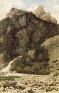 Paesaggio Di Montagna by Achille Formis Befani