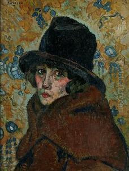 Portrait Of A Lady In A Fur Hat - view 1