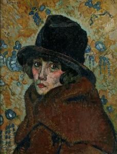 Portrait Of A Lady In A Fur Hat