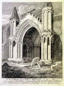 The South Porch of West Walton Church 1818 by John Sell Cotman