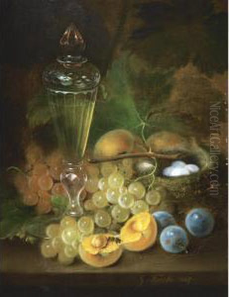 Still Life With Grapes And Nest - view 1