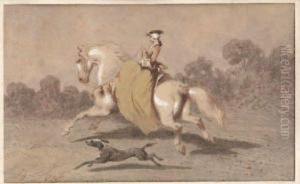 Amazone Au Galop by Theodore Fort
