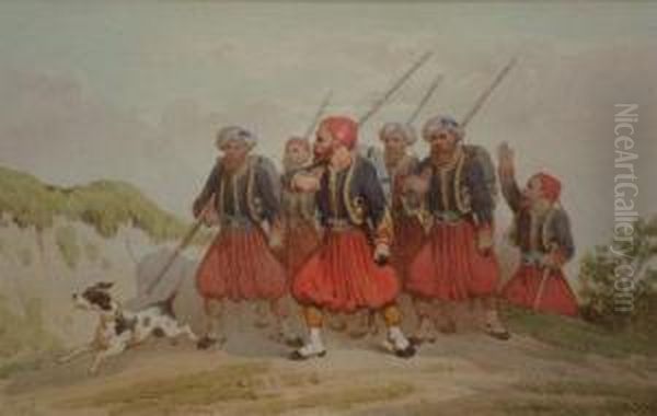 Turkish Infantry Marching - view 1