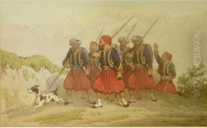 Pair Of Militarystudies by Theodore Fort