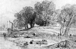 Millbank on the Thames by John Sell Cotman