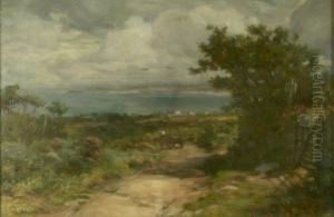 Cart On A Coastal Path by William Banks Fortescue