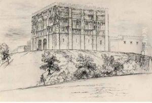 Oxburg Hall by John Sell Cotman