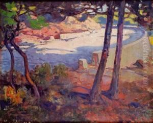 Chemin Ensoleille Et Paysage Du Midi by Fortuney