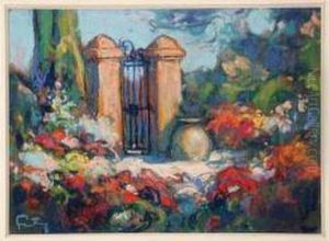 "le Portail Au Fond Du Jardin".