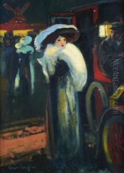 "parisienne A Lasortie Du Moulin Rouge" - view 1