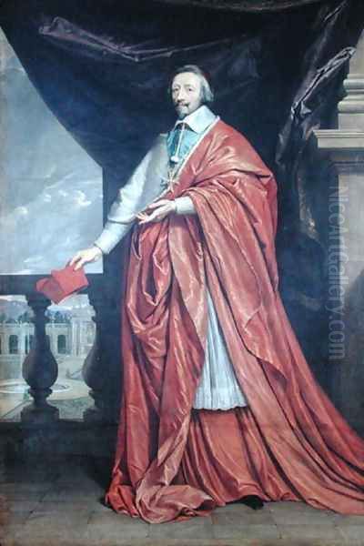 Portrait of Armand-Jean du Plessis, Cardinal Richelieu (1585-1642) by Philippe de Champaigne