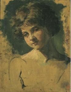 Ritratto Di Ragazza by Mariano Fortuny Y Madrazo