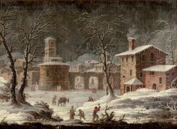 Un Village Sous La Neige - view 1