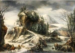 Appartenant A La Banque Hottinguer, Rue De Provence
 

 
 
 

 
 Paysage D'hiver Avec Une Grotte [ ; Winter Landscape With A Cavern ; Oil On Canvas]