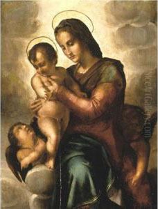 Madonna And Child With Angels by Pier Francesco Foschi