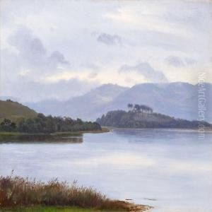 Lake Scenery Withhillsides