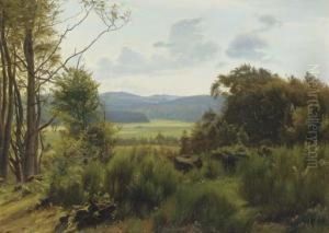 An Extensive Summer Landscape by Harald Foss