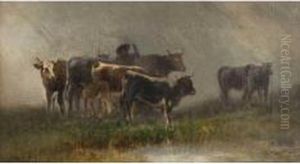 Pascolo Sotto La Pioggia by Agostino Fossati