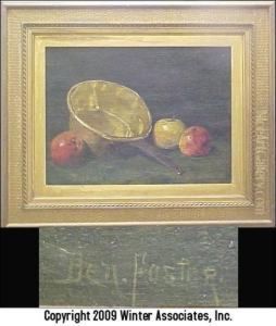 Still Life, Brass Pot And Apples