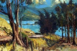 Akaroa Harbour From Robinsons Bay by William Frederick Foster