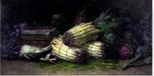 Nature Morte Aux Asperges, Canard, Artichauts Et Radis
