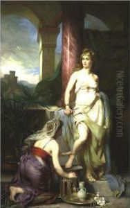 The Lady And Her Servant by Emile Louis Foubert