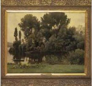 Vetheuil, Grande Ile Sur La Seine by Emile Louis Foubert