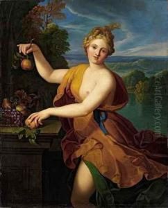 Eine Junge Schonheit Als Pomona by Nicolas Fouche