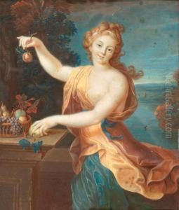 Junge Schonheit Als Pomona. by Nicolas Fouche