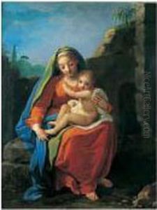 La Vierge A L'enfant by Nicolas Fouche