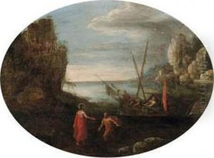 Paesaggio Con La Chiamata Di San Pietro by Jacques Fouquieres