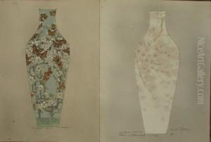 Lot De 10 Etudes De Vases Et 1 Decor Pour Vase