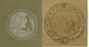 Lot De 12 Etudes D'assiettes
