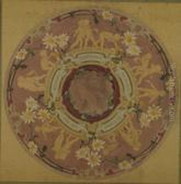 Lot De 15 Etudes D'assiette, Frises, Pieds De Tables, Coupe, Fonds De Coupes - view 1